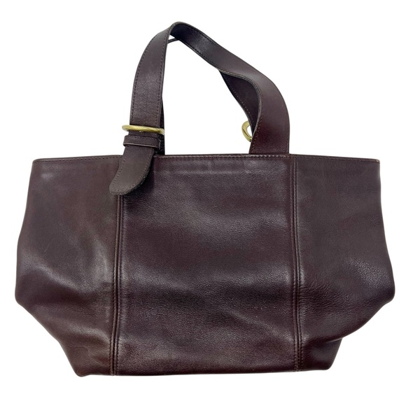 Coach Vintage Waverly Rich Brown Leather Mini Tote Bag Costa Rica Brass Hardware - Picture 2 of 9